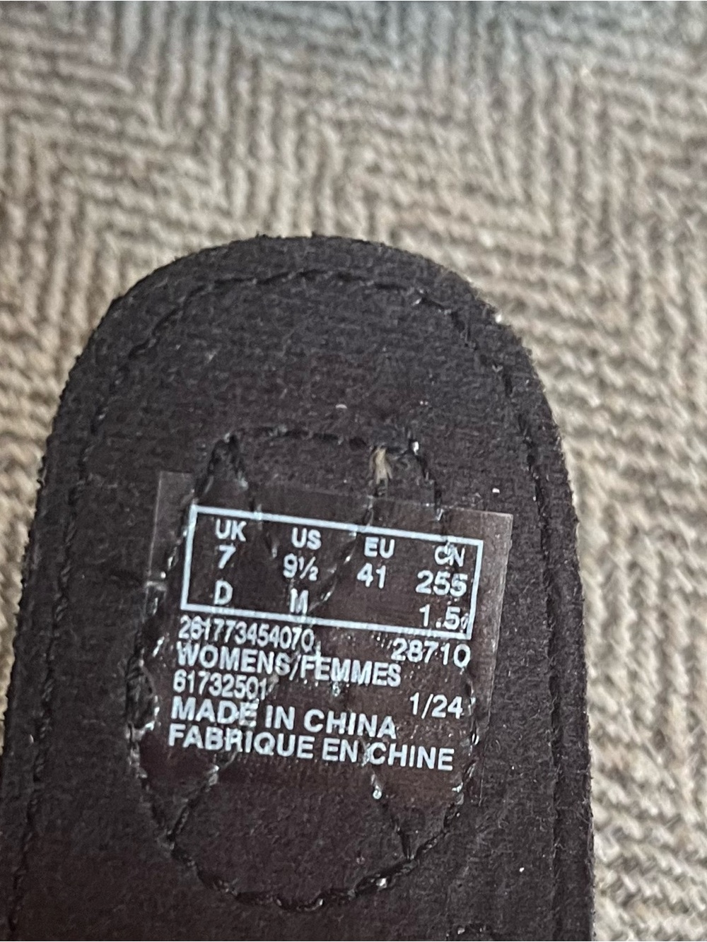 Clarks Collection Women’s Black Comfort Slide Sandals Size 9.5 M - Picture 4 of 4